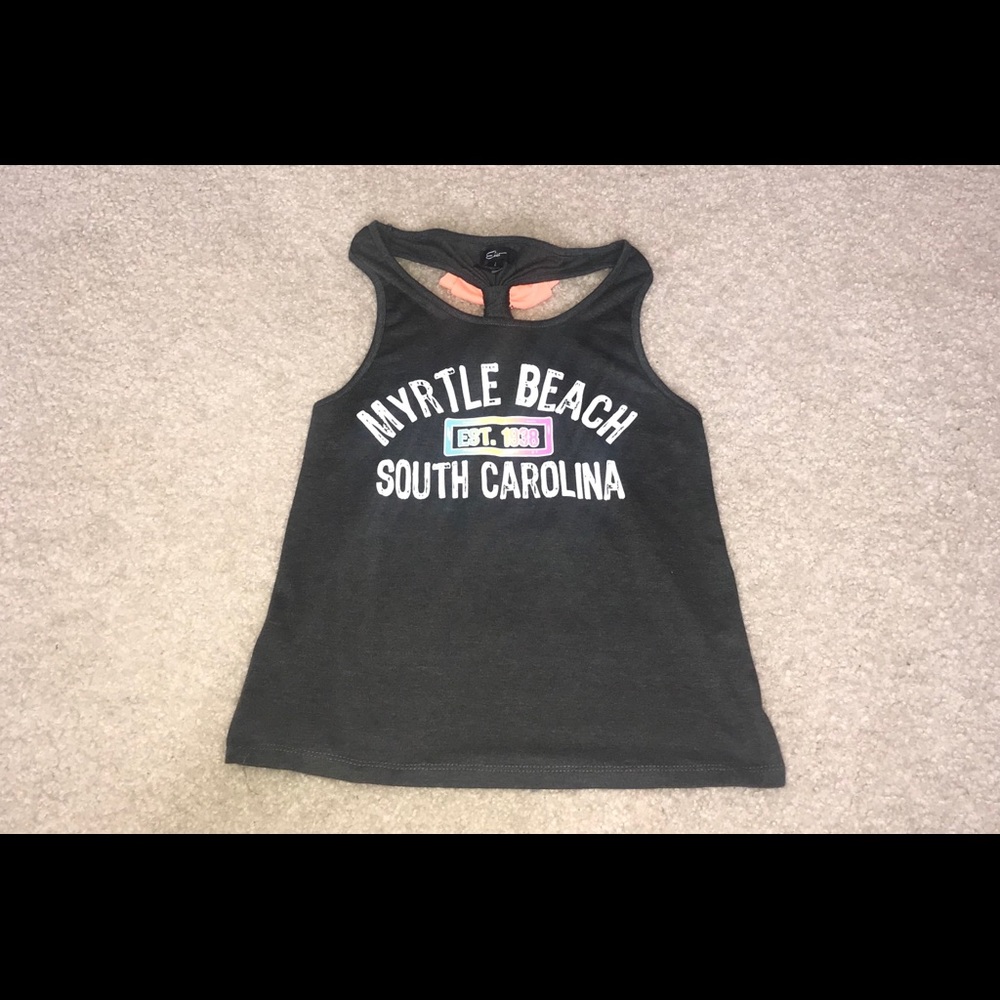 Gray Myrtle beach tank top